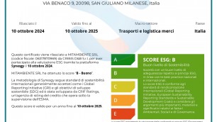 MITAmbiente ottiene il Certificato Enviromental, Social and Governance (ESG)